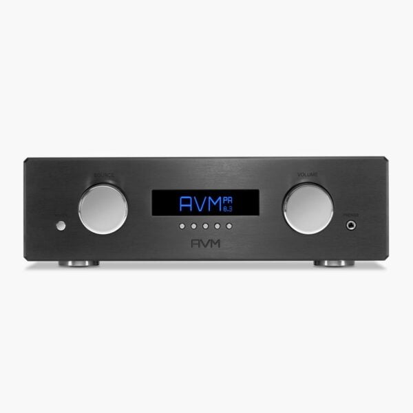 AVM Audio OVATION PA 8 3 Black Front 20082101 HiFi Collective
