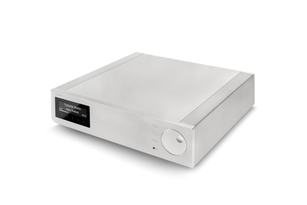 The AVM - AS 2.3 - Streaming Integrated Amplifier on a white background with integrated amplifier.