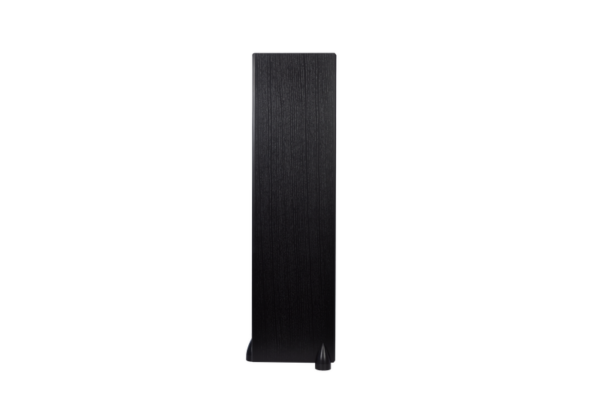 The Totem Bison Tower Floorstanding Speakers feature a tall, black, rectangular design with a flat front and slightly textured surface.