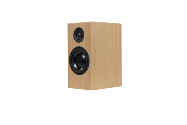 The Totem - Bison Monitor Bookshelf Speakers (Pair) feature a wooden cabinet design with a front-facing woofer and tweeter.